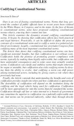 ARTICLES Codifying Constitutional Norms - Georgetown Law