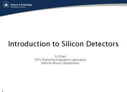 Introduction to Silicon Detectors - G.Villani STFC Rutherford Appleton Laboratory Particle Physics Department