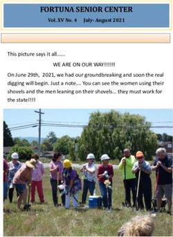 FORTUNA SENIOR CENTER - Vol. XV No. 4 July-August 2021