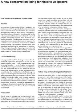 A new conservation lining for historic wallpapers