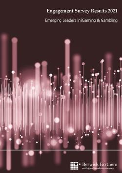 Engagement Survey Results 2021 - Emerging Leaders in iGaming & Gambling - Berwick Partners