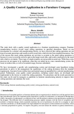 A Quality Control Application in a Furniture Company - IEOM