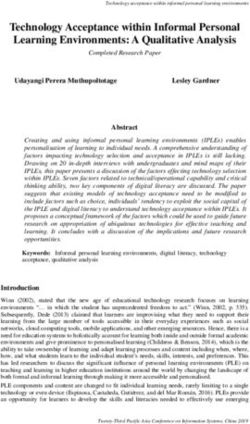 Technology Acceptance within Informal Personal Learning Environments: A Qualitative Analysis - pacis 2019