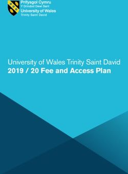 University of Wales Trinity Saint David 2019 / 20 Fee and Access Plan - Uwtsd