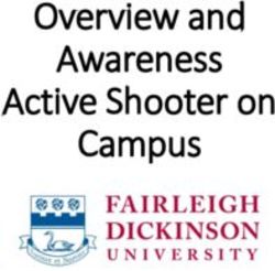 Overview and Awareness Active Shooter on Campus