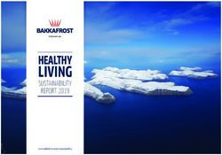 LIVING HEALTHY SUSTAINABILITY REPORT 2019 - Bakkafrost