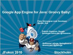 Google App Engine for Java: Groovy Baby! - JFokus 2010 - Peter Sönnergren Lind, Devoteam @peter_lind Patrick Chanezon, Google Developer Advocate ...