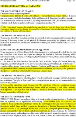 HELENA P. BLAVATSKY on HARMONY - THE VOICE OF THE SILENCE, p69-70