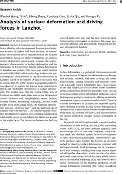 Analysis of surface deformation and driving forces in Lanzhou