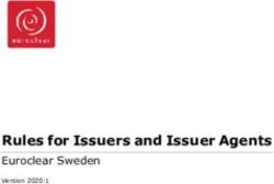 Rules for Issuers and Issuer Agents - Euroclear Sweden