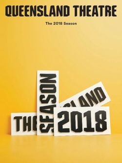 The 2018 Season - Queensland Theatre