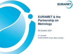 EURAMET & THE PARTNERSHIP ON METROLOGY - 05 OCTOBER 2021 JT JANSSEN STAIR EMPIR CHAIR, BOD MEMBER - CEN-CENELEC