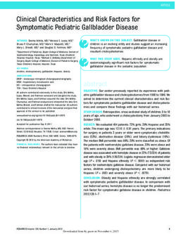 Clinical Characteristics and Risk Factors for Symptomatic Pediatric Gallbladder Disease