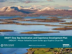 DRAFT Clew Bay Destination and Experience Development Plan - DRÉACHT - Phlean Forbartha Ceann Scríbe agus Eispéiris Chuan Mó - Failte Ireland