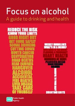 Focus on alcohol A guide to drinking and health - CYPSP