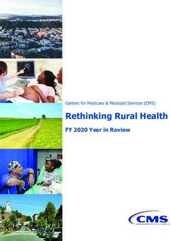 Rethinking Rural Health - FY 2020 Year in Review Centers for Medicare & Medicaid Services (CMS)
