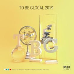 TO BE GLOCAL 2019 - RadiciGroup