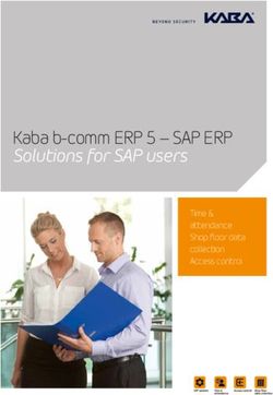 Kaba b-comm ERP 5 - SAP ERP Solutions for SAP users - Time & attendance Shop floor data collection Access control
