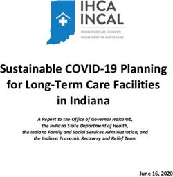 Sustainable COVID-19 Planning for Long-Term Care Facilities in Indiana