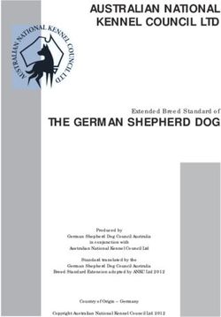 AUSTRALIAN NATIONAL KENNEL COUNCIL LTD - Extended Breed Standard of