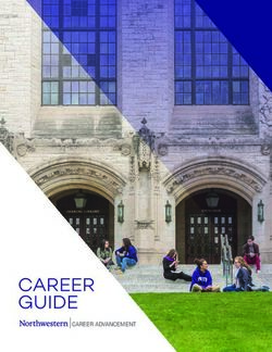 CAREER GUIDE CAREER ADVANCEMENT - Northwestern University