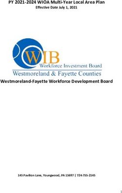 PY 2021-2024 WIOA Multi-Year Local Area Plan - Westmoreland-Fayette Workforce Development Board - Effective Date July 1, 2021
