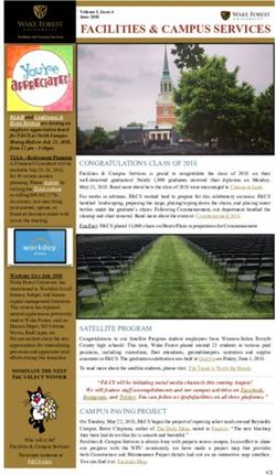 FACILITIES & CAMPUS SERVICES - Wake ...