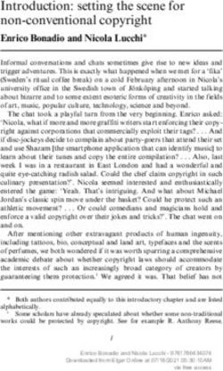 Introduction: setting the scene for non-conventional copyright - Elgaronline