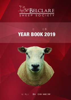 YEAR BOOK 2019 BELCLARE SHEEP SOCIETY - Website: www.belclaresheep.com