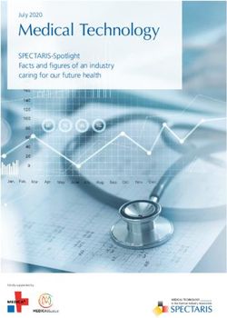 Medical Technology SPECTARIS-Spotlight Facts and figures of an industry caring for our future health