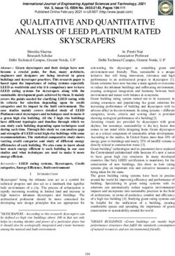 QUALITATIVE AND QUANTITATIVE ANALYSIS OF LEED PLATINUM RATED SKYSCRAPERS