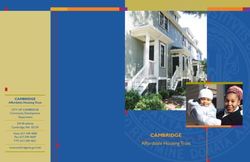 Cambridge affordable Housing trust - Cambridge