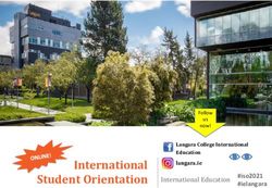 International Student Orientation International Education - #iso2021 #ielangara - Langara ...