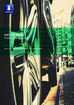 ADVICE NOTE PARKING ISSUES - Advice for dealing with parking issues in your block or estate - The Association of ...