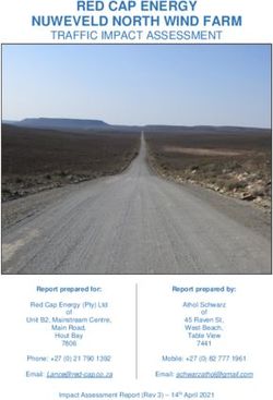 RED CAP ENERGY NUWEVELD NORTH WIND FARM - TRAFFIC IMPACT ASSESSMENT - Zutari