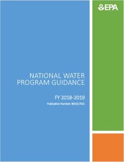 NATIONAL WATER PROGRAM GUIDANCE - FY 2018-2019 Publication Number: 800D17001 - EPA