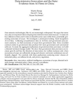 Data-intensive Innovation and the State: Evidence from AI Firms in China - China Economics ...
