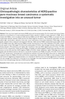 Original Article Clinicopathologic characteristics of HER2-positive pure mucinous breast carcinoma: a systematic investigation into an unusual tumor