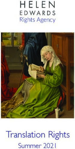 Translation Rights Summer 2021