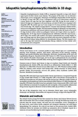 Idiopathic lymphoplasmacytic rhinitis in 33 dogs