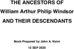 THE ANCESTORS OF William Arthur Philip Windsor - AND THEIR DESCENDANTS 12 SEP 2020 Book Prepared by John A. Nairn - GEDitCOM