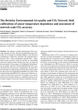 The Berkeley Environmental Air-quality and CO2 Network: field calibrations of sensor temperature dependence and assessment of network scale CO2 ...
