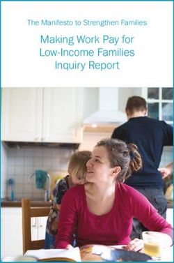 Making Work Pay for Low-Income Families Inquiry Report - The Manifesto to Strengthen Families