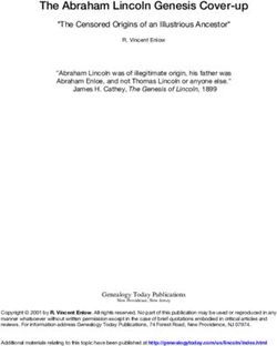 The Abraham Lincoln Genesis Cover-up - "The Censored Origins of an Illustrious Ancestor"