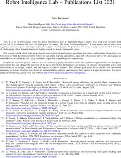 Robot Intelligence Lab - Publications List 2021 - Imperial ...