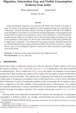 Migration, Information Gap, and Visible Consumption: Evidence from India* - arXiv