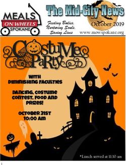 October 2019 www.mowspokane.org - With Diminishing Faculties Dancing, costume contest, food and - Meals on Wheels Spokane