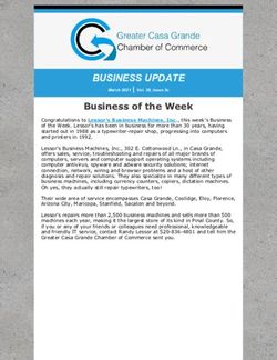 BUSINESS UPDATE - Greater Casa Grande Chamber of ...