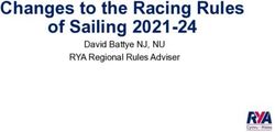 Changes to the Racing Rules of Sailing 2021-24 - David Battye NJ, NU RYA Regional Rules Adviser - Conway Yacht Club