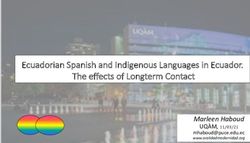UQ&Agrave;M, 11/03/21 Ecuadorian Spanish and Indigenous Languages in Ecuador. The effects of Longterm Contact